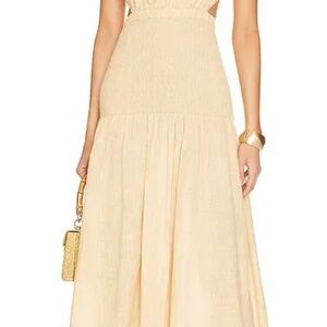 Elegant Cream Maxi Dress